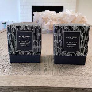 Milton brown juniper jazz holiday candles